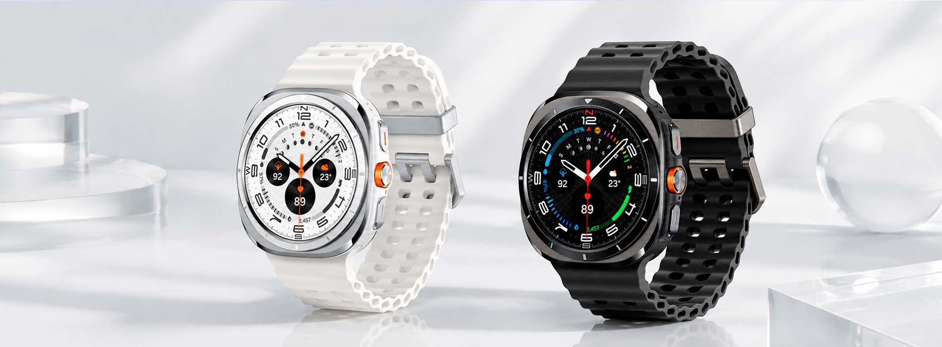 Экран Samsung Galaxy Watch Ultra для тренировок, уведомлений и маршрутов Экран Samsung Galaxy Watch Ultra для тренировок, уведомлений и маршрутов