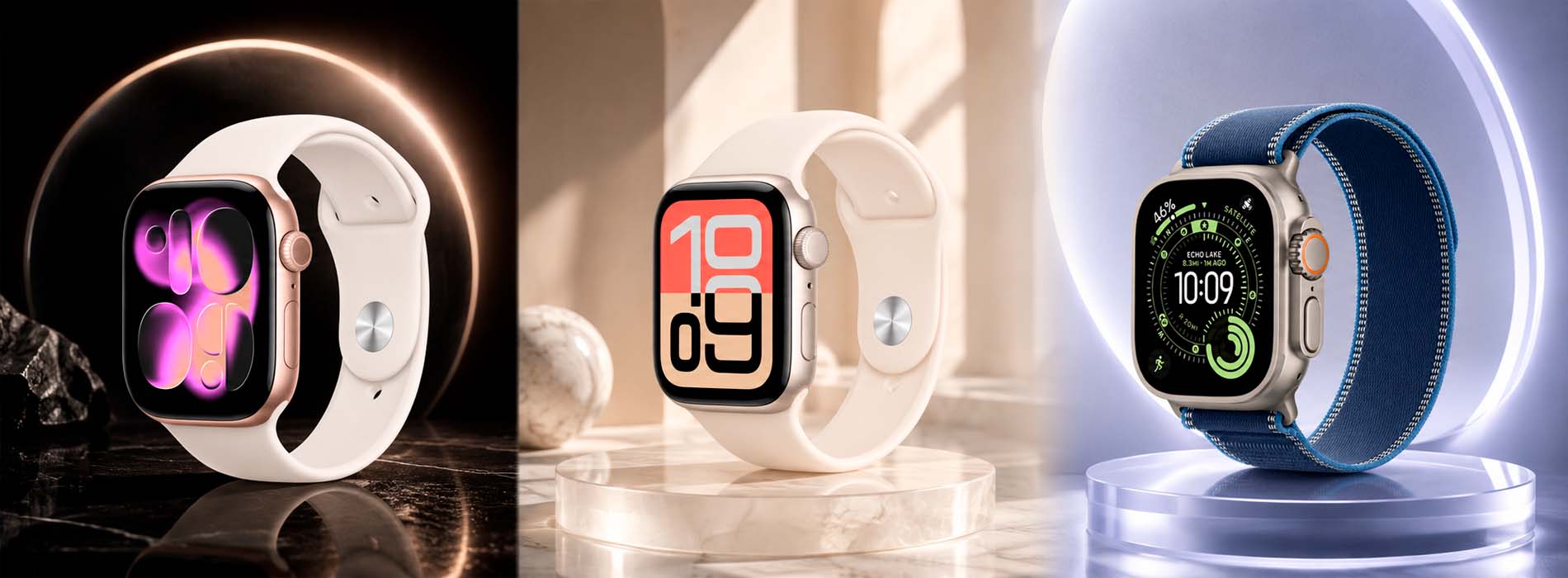 Сравнение Apple Watch SE, Apple Watch Series и Apple Watch Ultra Сравнение Apple Watch SE, Apple Watch Series и Apple Watch Ultra