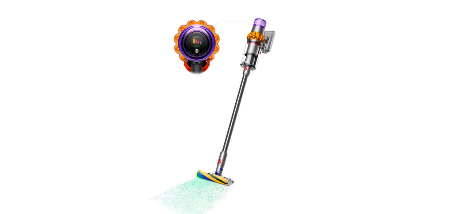 беспроводной пылесос Dyson V15 Detect с лазерной подсветкой