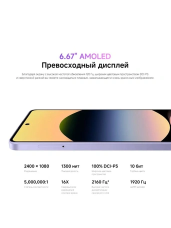 Смартфон Xiaomi Redmi Note 14S 8/256 Гб, Чёрный