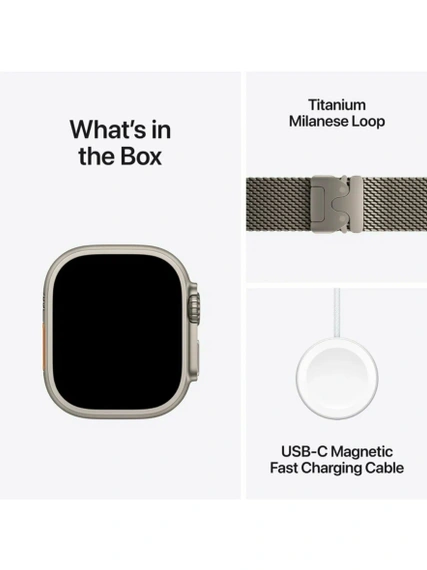 Умные часы Apple Watch Ultra 2 49 мм Natural Titanium Case with Natural Titanium Milanese Loop - S