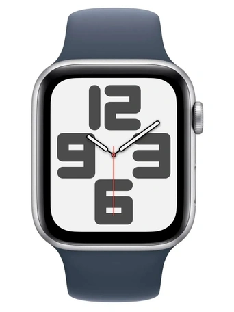 Умные часы Apple Watch SE 2023 40 мм, Silver Aluminium, Storm Blue Sport Band - M/L