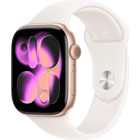 Умные часы Apple Watch S11 GPS 42 мм Rose Gold Aluminium Case with Light Blush Sport Band - S/M