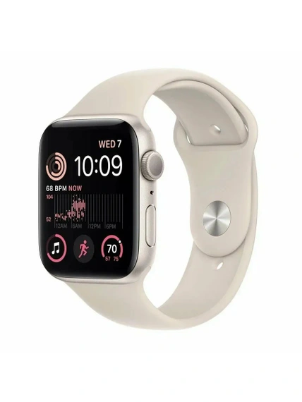 Умные часы Apple Watch SE 2023 44 мм, Starlight Aluminium, Starlight Sport Band - M/L