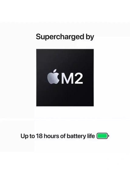 15.3" Ноутбук Apple MacBook Air 15 M2 2023 8+512 ГБ, Silver