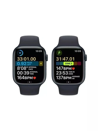 Умные часы Apple Watch Series 9 41 мм Aluminium Case GPS, midnight Sport B S/M