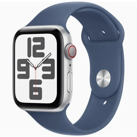 Умные часы Apple Watch SE 2024 GPS 44 мм Silver Aluminium Case with Denim Sport Band - M/L