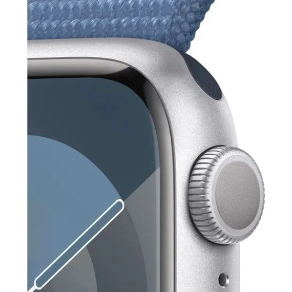 Умные часы Apple Watch Series 9 41 мм Aluminium Case GPS, Silver/Winter Blue Sport L