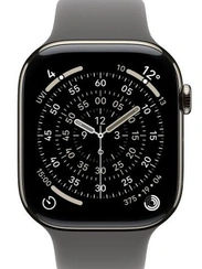 Умные часы Apple Watch S11 LTE 46 мм Natural Titanium Case with Stone Grey Sport Band - S/M