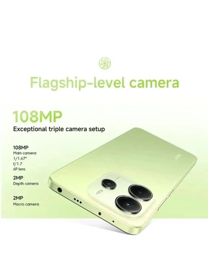 Смартфон Xiaomi Redmi Note 14, 8/256GB, Lime Green