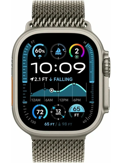 Умные часы Apple Watch Ultra 2 49 мм Natural Titanium Case with Natural Titanium Milanese Loop - M