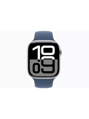 Умные часы Apple Watch S10 42 мм, Silver Aluminium, Denim Sport Band - S/M