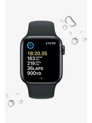 Умные часы Apple Watch SE 2024 GPS 44 мм Midnight Aluminium Case with Midnight Sport Band - S/M