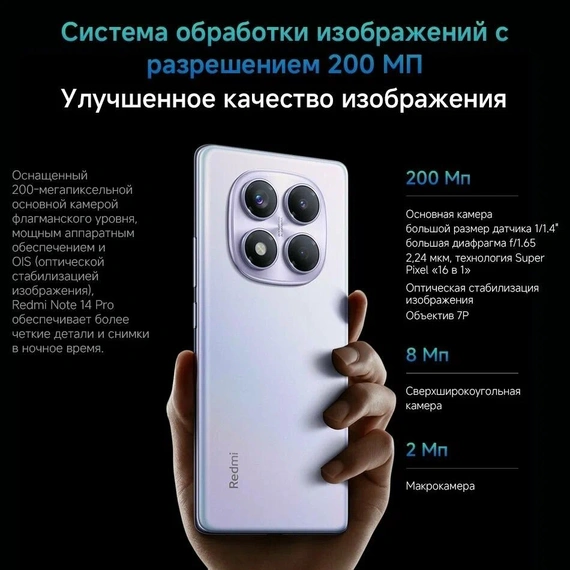 Смартфон Xiaomi Redmi Note 14 Pro 12/256 Ocean Blue