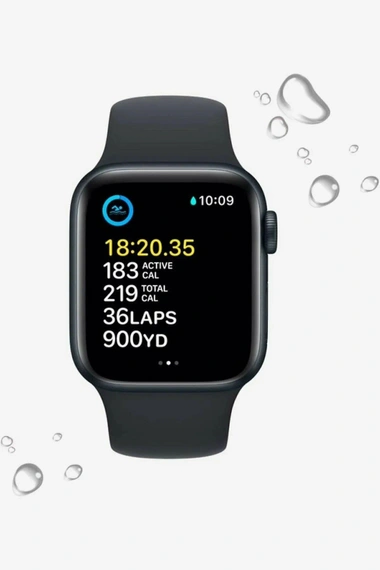 Умные часы Apple Watch SE 40 мм, Midnight Aluminium, Midnight Sport Band - S/M