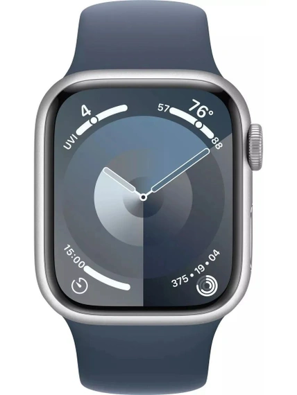 Умные часы Apple Watch Series 9 41 мм Aluminium Case GPS Silver Storm Blue Sport B S/M