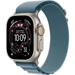 Умные часы Apple Watch Ultra 3 49 мм Natural Titanium Case with Light Blue Alpine Loop - M