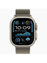 Умные часы Apple Watch Ultra 2 49 мм Natural Titanium Case with Natural Titanium Milanese Loop - L