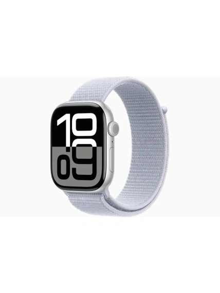 Умные часы Apple Watch Series 10 GPS 46 мм Silver Aluminium Case with Blue Cloud Sport Loop