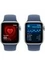 Умные часы Apple Watch SE 2024 GPS 44 мм Silver Aluminium Case with Denim Sport Band - M/L