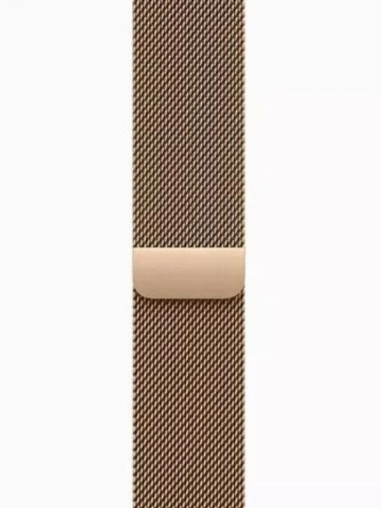 Умные часы Apple Watch S10 46 мм Cell, Gold Titanium, Gold Milanese Loop - S/M