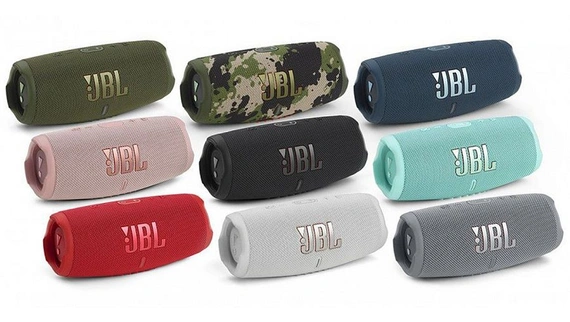 Портативная акустика JBL Charge 5 RU, 40 Вт, синий