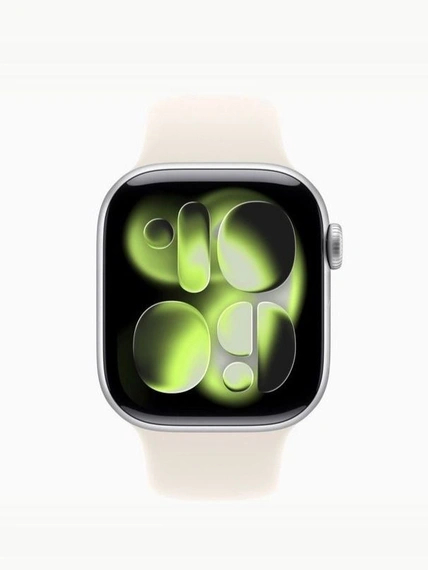 Умные часы Apple Watch S11 GPS 42 мм Silver Aluminium Case with Starlight Sport Band - M/L