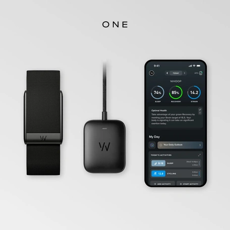 Умный браслет Whoop 5.0 CoreKnit Jet Black One
