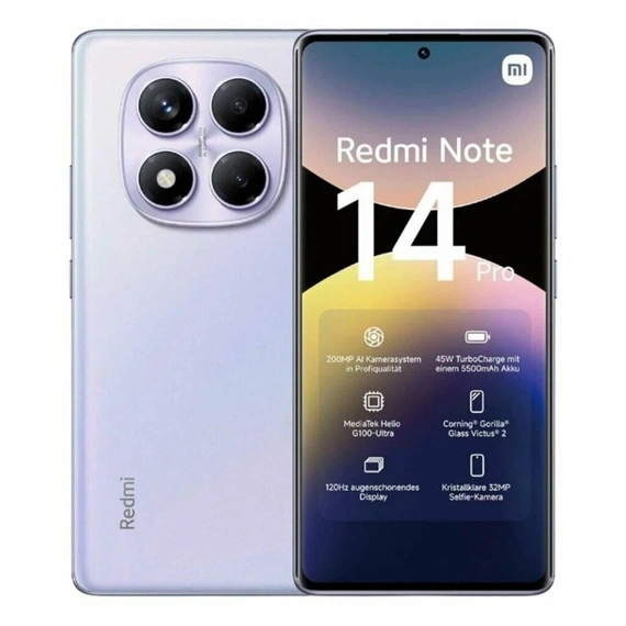 Смартфон Xiaomi Redmi Note 14 Pro, 12/512GB, Aurora Purple