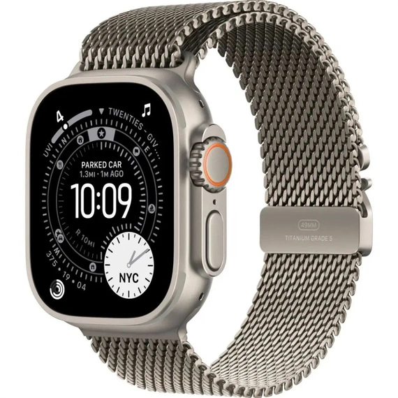 Умные часы Apple Watch Ultra 3 49 мм Natural Titanium Case with Natural Titanium Milanese Loop - L