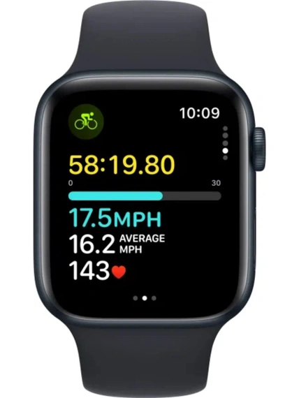 Умные часы Apple Watch SE 2023 44 мм, Midnight Aluminium, Midnight Sport Band - M/L
