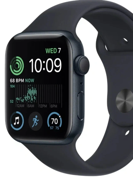 Умные часы Apple Watch SE 40 мм, Midnight Aluminium, Midnight Sport Band - S/M