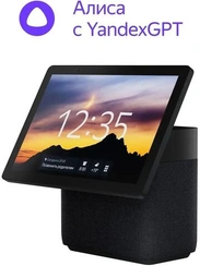 Умная колонка Яндекс Станция Дуо Макс с Алисой на YandexGPT, черный, с Zigbee