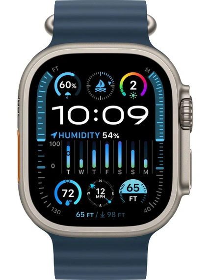Умные часы Apple Watch Ultra 2 49 мм Titanium Case GPS + Cellular, Blue Ocean Band
