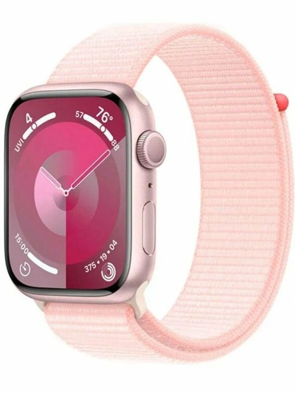 Умные часы Apple Watch Series 9 45 мм Aluminium Case GPS, Pink/Light Pink Sport L