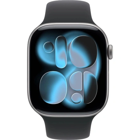 Умные часы Apple Watch S11 GPS 46 мм Space Grey Aluminium Case with Black Sport Band - S/M