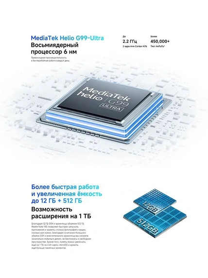 Смартфон Xiaomi Redmi Note 14S 8/128 Гб, Чёрный