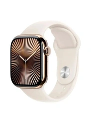 Умные часы Apple Watch Series 10 GPS + Cellular 42 мм Gold Titanium Case with Starlight Sport Band - M/L