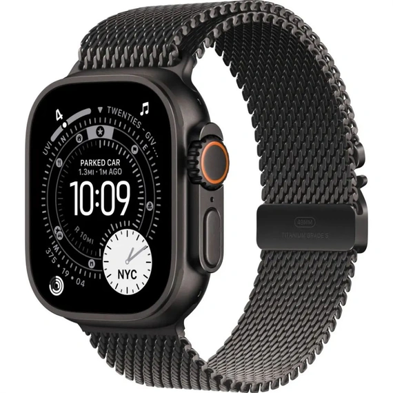 Умные часы Apple Watch Ultra 3 49 мм Black Titanium Case with Black Titanium Milanese Loop - S