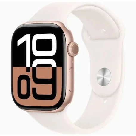 Умные часы Apple Watch S10 46 мм, Rose Gold Aluminium, Light Blush Sport Band - S/M
