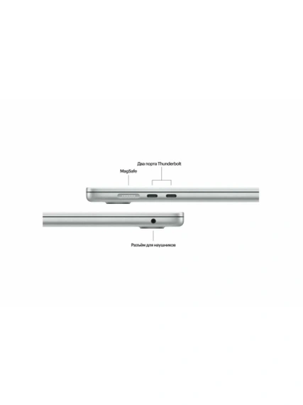 15.3" Ноутбук Apple MacBook Air 15 M3 2024 8+512 ГБ, Silver