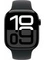 Умные часы Apple Watch S10 46 мм, Jet Black Aluminium, Black Sport Band - S/M