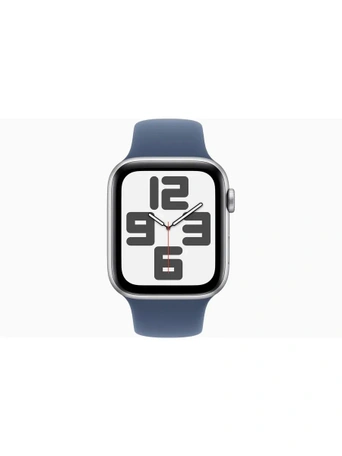 Умные часы Apple Watch SE 44 мм, Silver Aluminium, Denim Sport Band - S/M