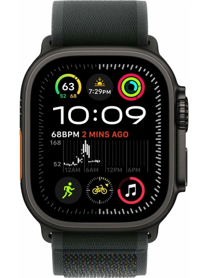 Умные часы Apple Watch Ultra 2 49 мм Cell, Black Titanium, Black Trail Loop - M/L
