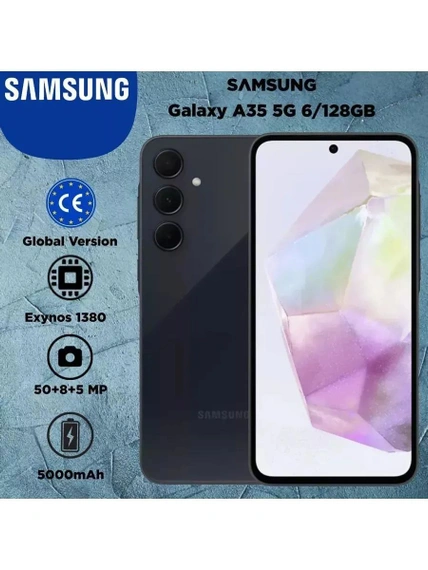 Смартфон Samsung Galaxy A35, 6/128GB, Awesome Navy