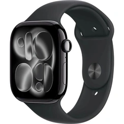 Умные часы Apple Watch S11 LTE 46 мм Jet Black Aluminium Case with Black Sport Band - S/M