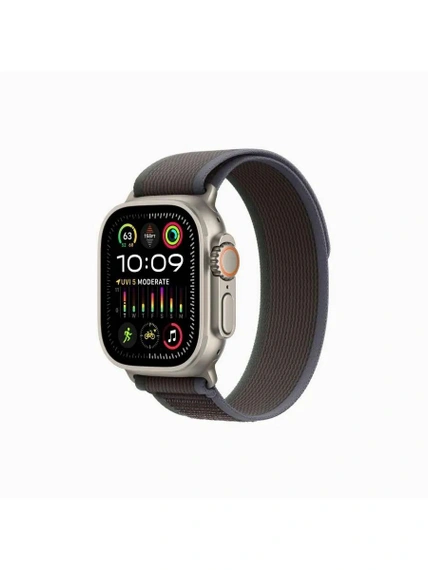 Умные часы Apple Watch Ultra 2 49 мм Cell, Natural Titanium, Blue Trail Loop - S/M