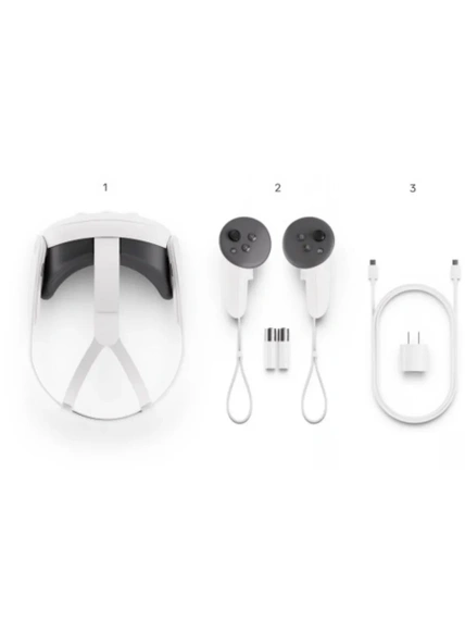 Шлем виртуальной реальности Oculus Quest 3S 128 GB, белый/серый