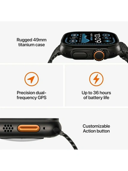 Умные часы Apple Watch Ultra 2 49 мм Natural Titanium Case with Natural Titanium Milanese Loop - M