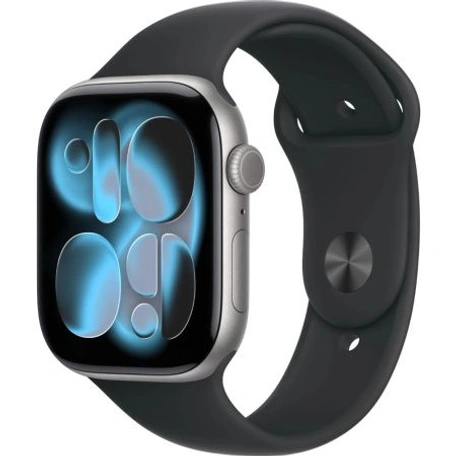 Умные часы Apple Watch S11 GPS 46 мм Space Grey Aluminium Case with Black Sport Band - M/L